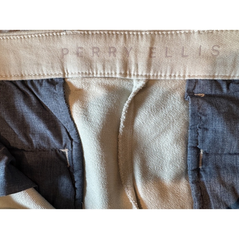 NEW Perry Ellis Anywhere Pants Men's 40x30 Stretch Slim Fit Stone MSRP $89.50 - Picture 6 of 11